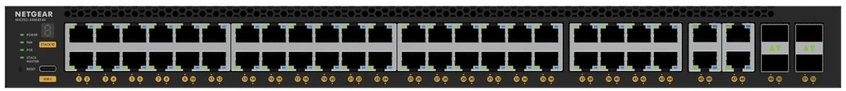 Šakotuvas NETGEAR MSM4352 valdomas L3 2.5G Ethernet (100/1000/2500) Maitinimas per Ethernet (PoE) 1U Juodas
