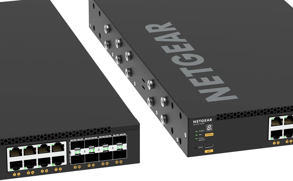 Šakotuvas Tinklo Įranga - NETGEAR Jungiklis XSM4316 16 Prievadų 10Gbps 530x330x140mm