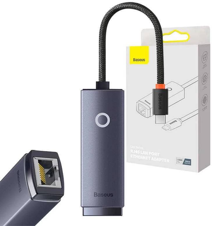 Baseus Adapteris tinklo USB C - RJ45 Gigabit 1000Mbit/s