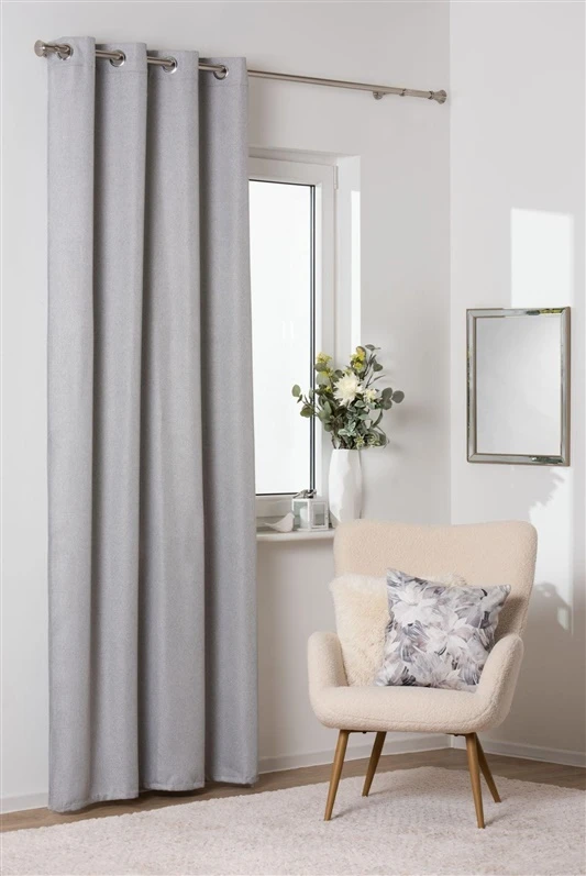 Night curtain Splendid Dima. light pilkas. 140 cm x 250 cm