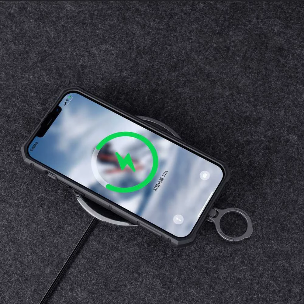 Nillkin CamShield Armor Pro Apple iPhone 14 Plus armored with camera ring stand dėklas telefonui mėlynos spalvos