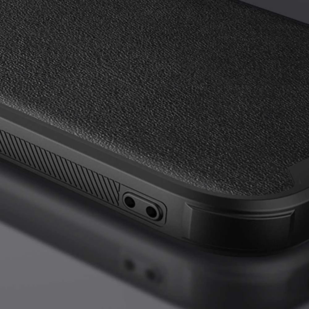 Apple iPhone 14 Plus Nillkin Camshield Leather S dėklas juodos spalvos