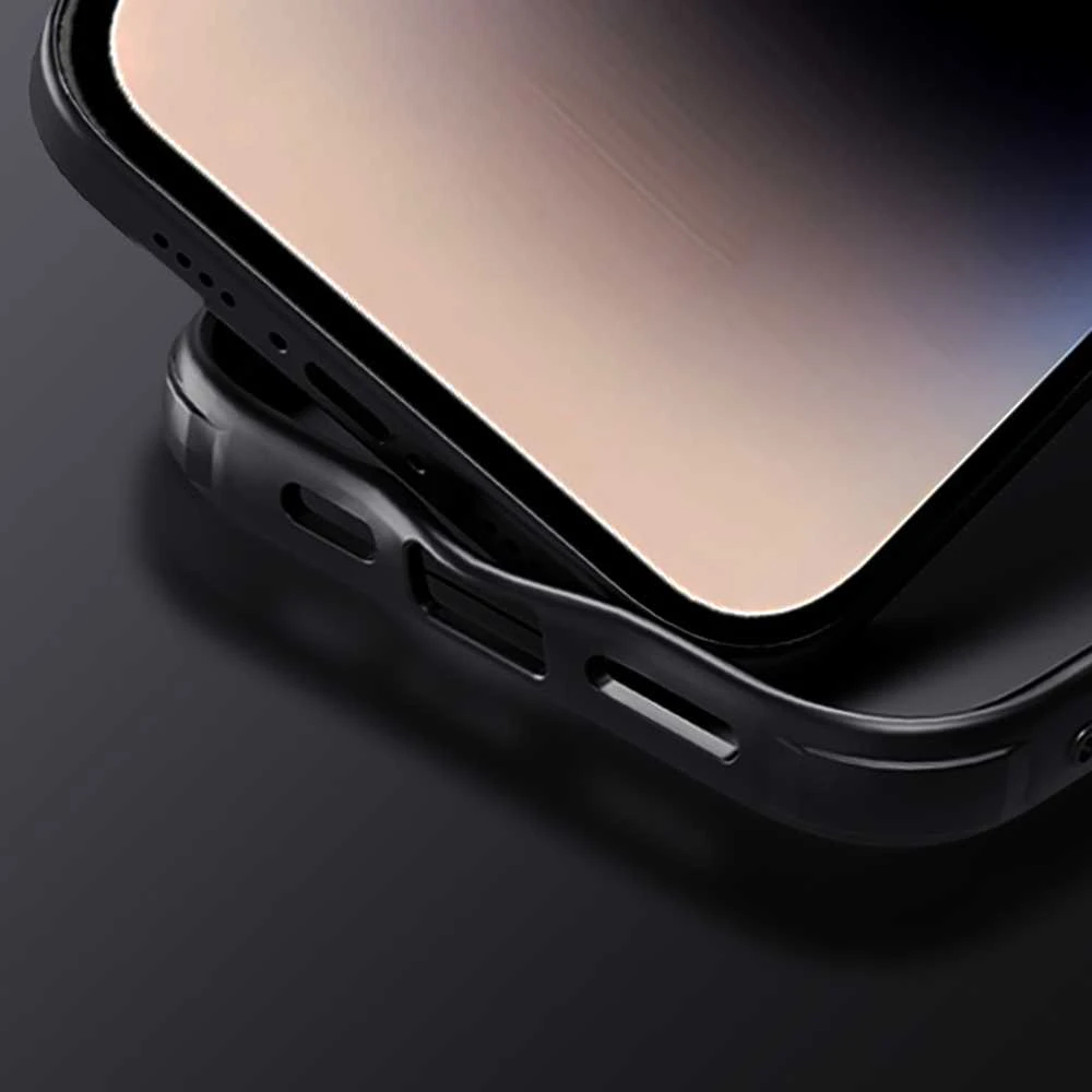 Nillkin CamShield Pro Hard Apple iPhone 16 Pro Max dėklas telefonui juodos spalvos