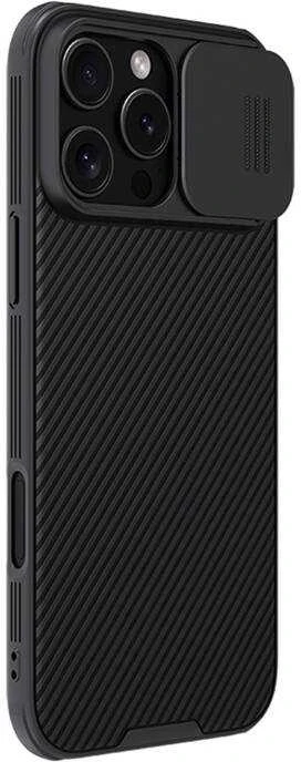 Nillkin CamShield PRO Hard Apple iPhone 16 Pro dėklas telefonui juodos spalvos
