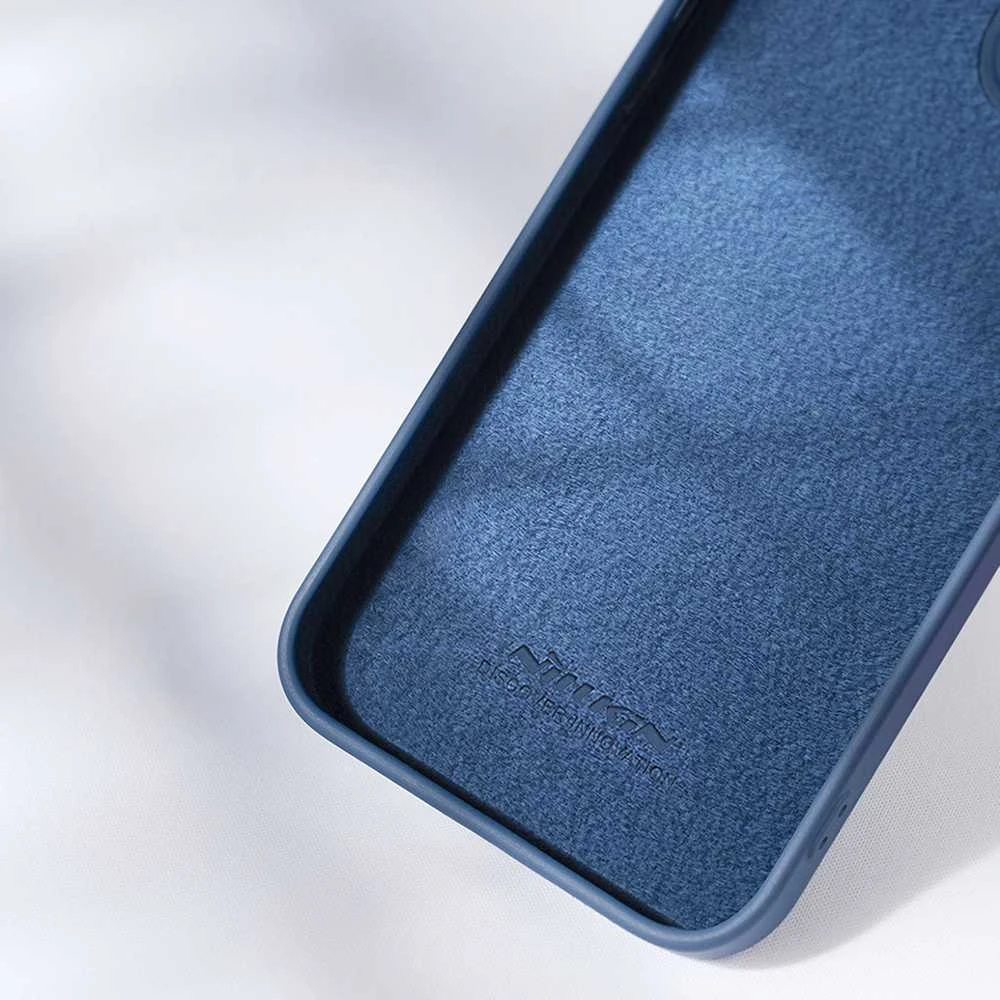 Nillkin CamShield Silky silikoninis Apple iPhone 14 Plus with camera dėklas telefonui žalios spalvos