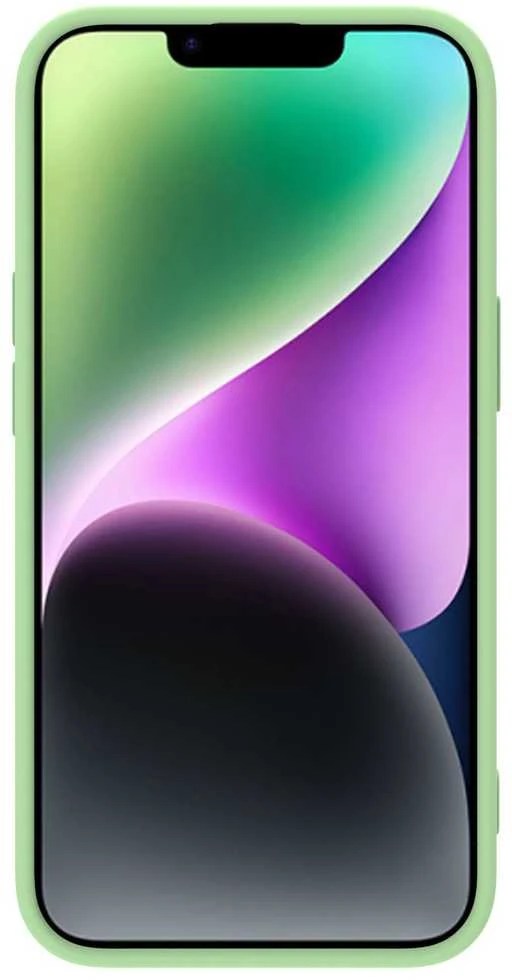 Nillkin CamShield Silky silikoninis Apple iPhone 14 Plus with camera dėklas telefonui žalios spalvos