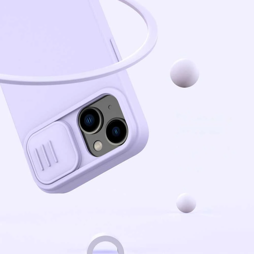 Nillkin CamShield Silky silikoninis Apple iPhone 14 Plus with camera dėklas telefonui žalios spalvos