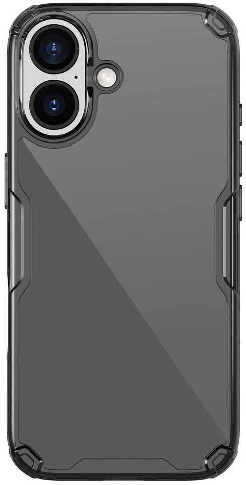 Nillkin Nature TPU PRO dėklas skirtas Apple iPhone 17 skaidrus juodos spalvos