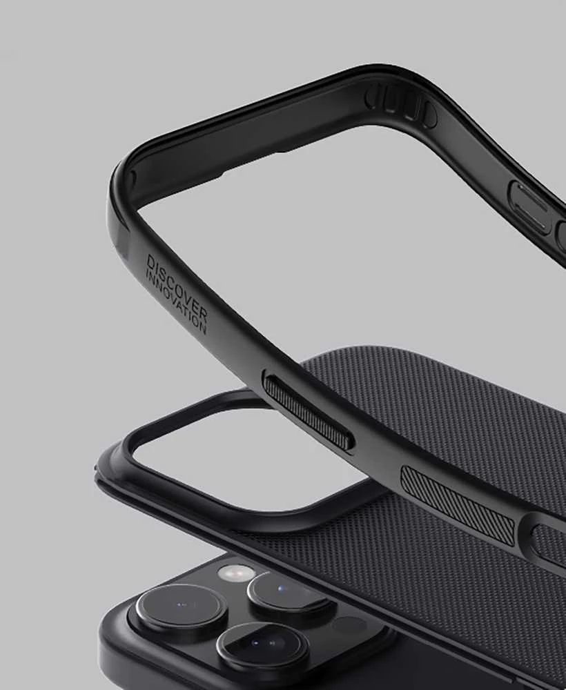 Nillkin Super Frosted Pro Back Apple iPhone 16 Pro dėklas telefonui juodos spalvos