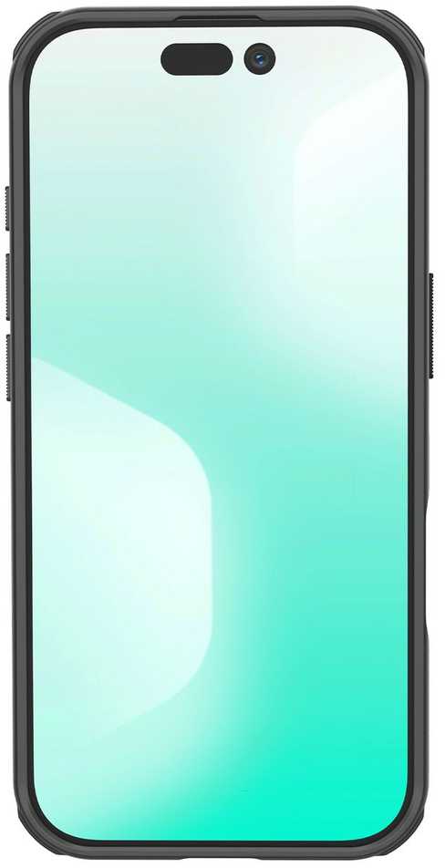 Nillkin Super Frosted PRO Magnetic Back dėklas skirtas Apple iPhone 17 juodos spalvos