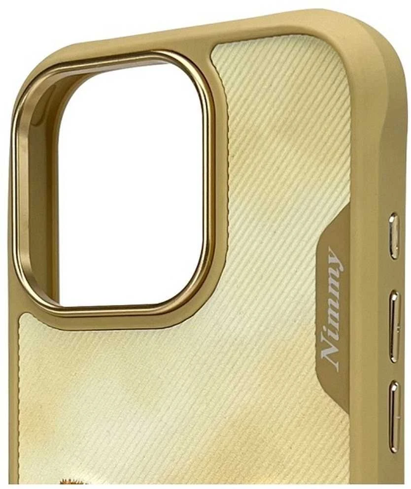 Dėklas Nimmy Apple iPhone 16 Pro Max 6.9" chaki spalvos su „Big Eyed Pet 2.0“ ir katės imitacijos dėklu