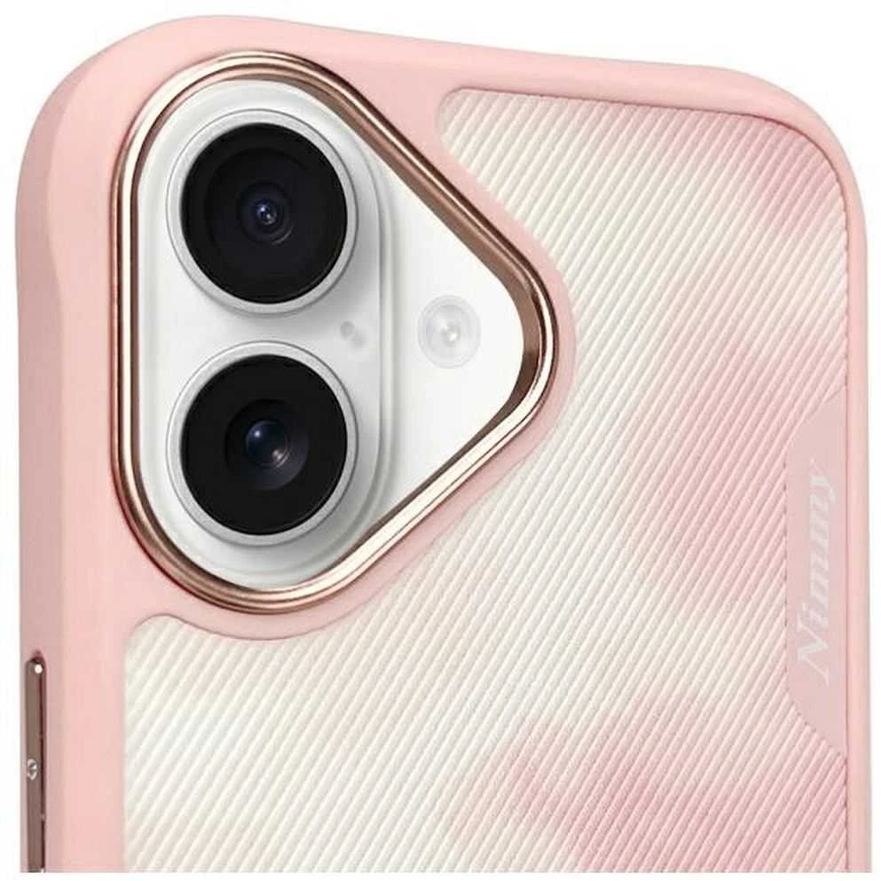 Nimmy dėklas Apple iPhone 16 6.1″ rožinės spalvos Big Eyed Pet 2.0 Cat