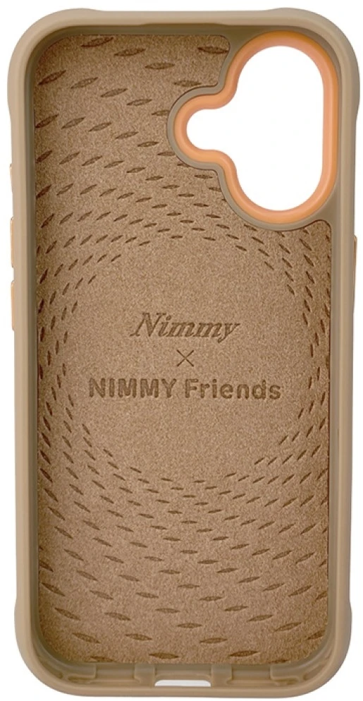 Nimmy Big Eyed Pet 2.0 Cat Dėklas Apple iPhone 17 rusvai gelsvas