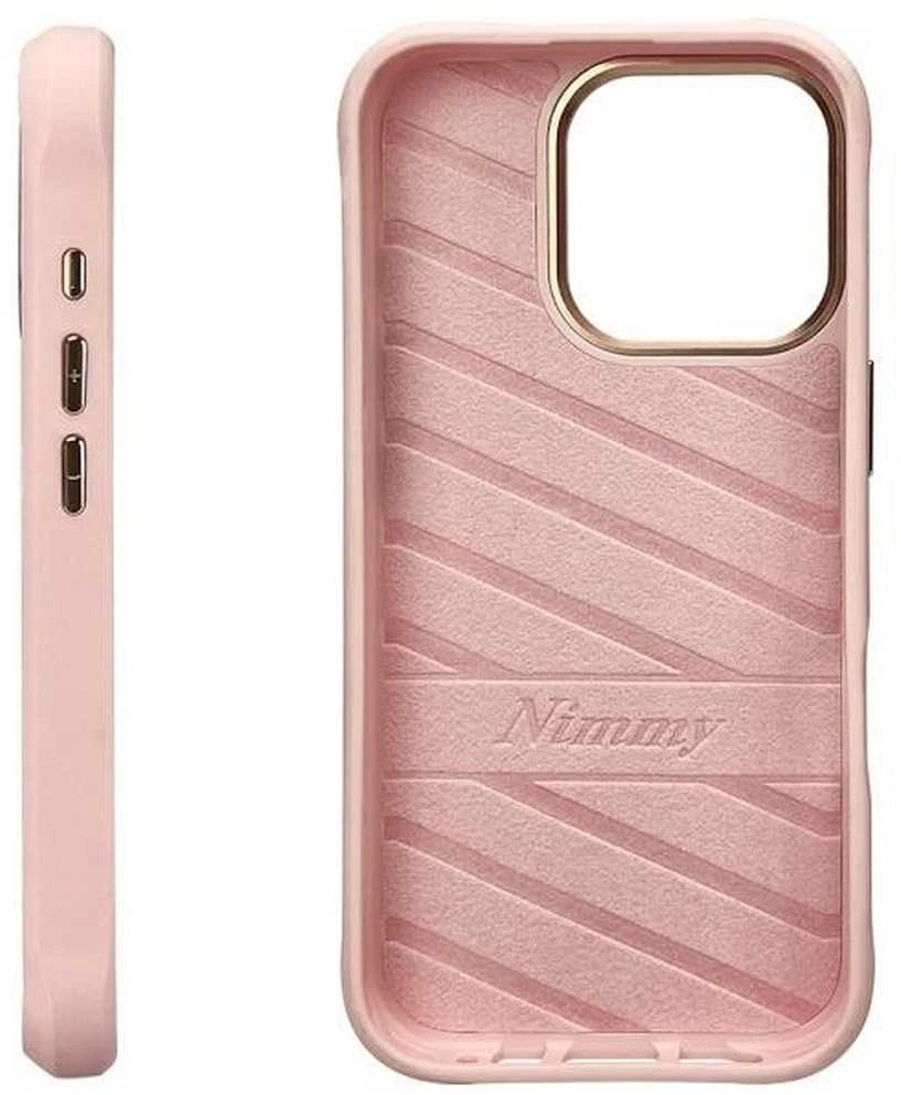 Nimmy dėklas Apple iPhone 16 Pro Max 6.9″ rožinės spalvos Big Eyed Pet 2.0 Cat
