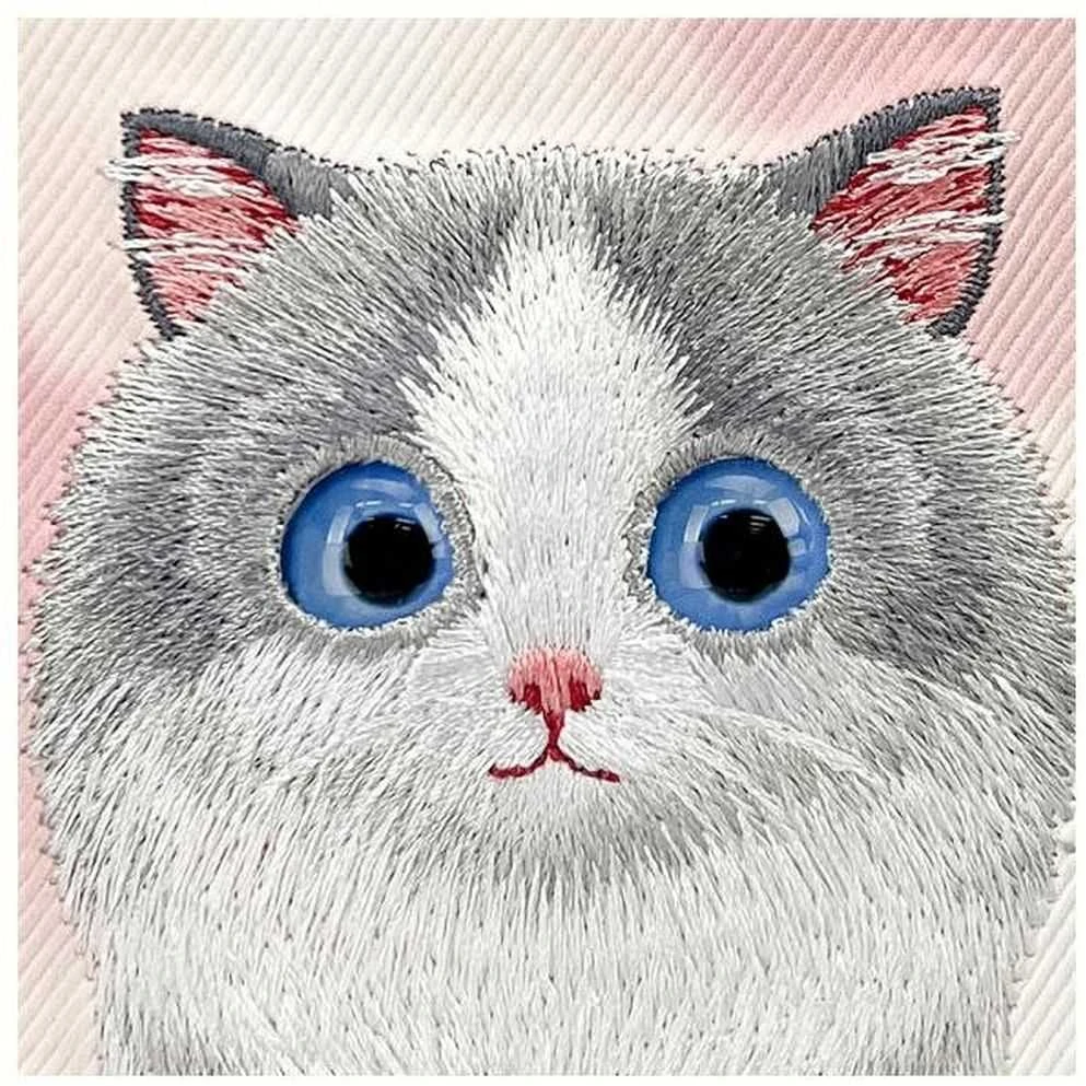 Nimmy dėklas Apple iPhone 16 6.1″ rožinės spalvos Big Eyed Pet 2.0 Cat