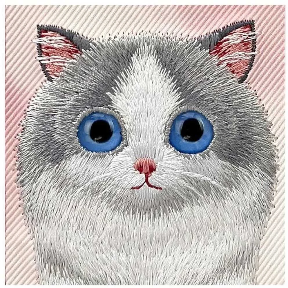 Nimmy dėklas Apple iPhone 16 Pro Max 6.9″ rožinės spalvos Big Eyed Pet 2.0 Cat