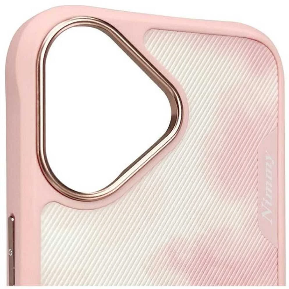 Nimmy dėklas Apple iPhone 16 6.1″ rožinės spalvos Big Eyed Pet 2.0 Cat