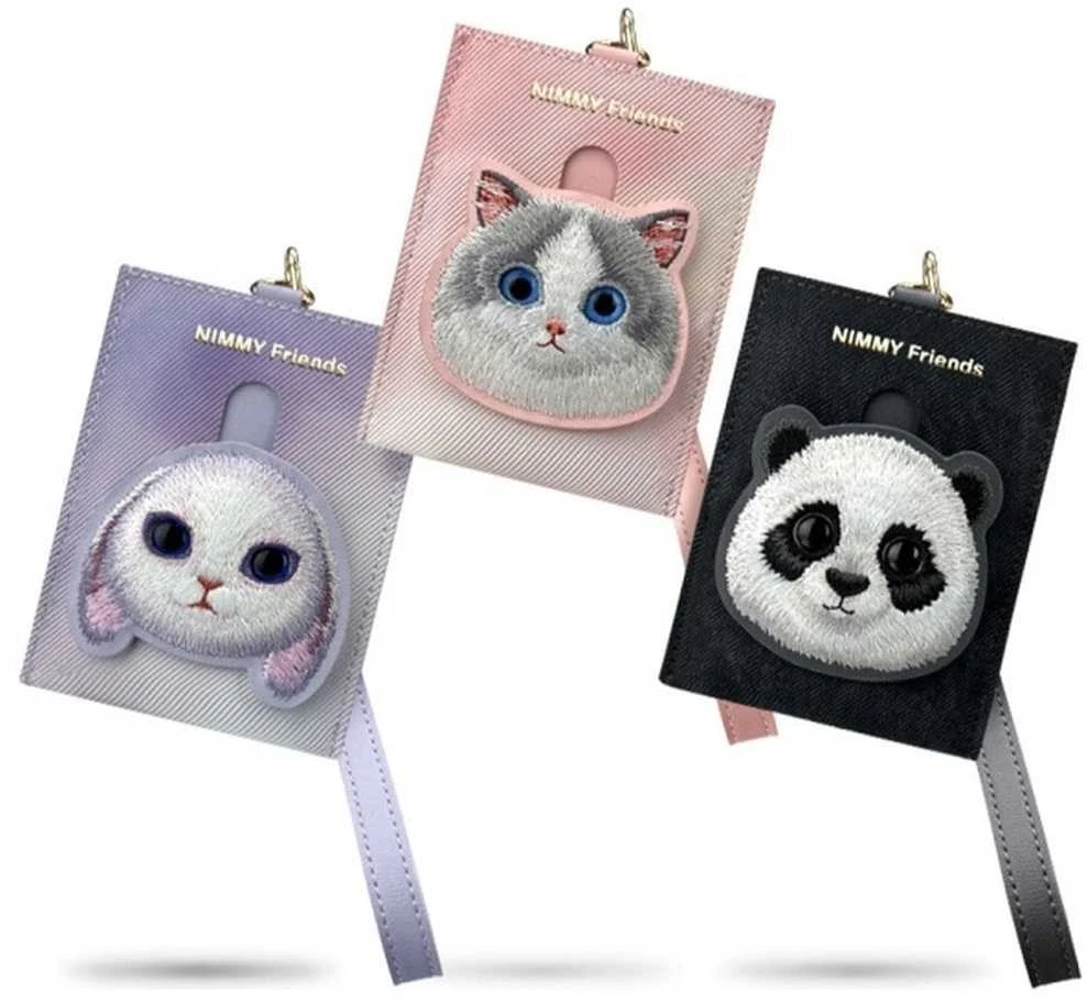 Nimmy kortelių dėklas juodos spalvos Big Eyed Pet 2.0 Cat