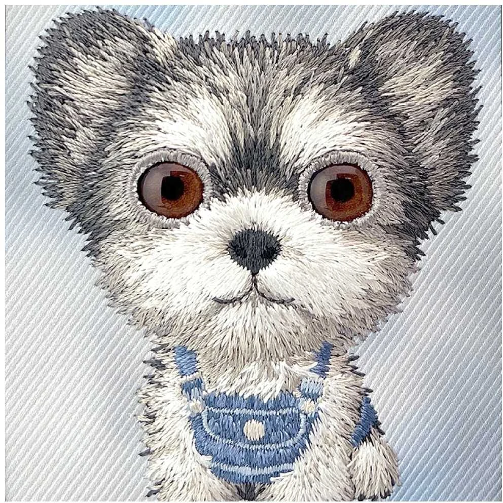 Dėklas Nimmy Big Eyed Pet 2.0 Dog skirtas Apple iPhone 17 pilkos spalvos
