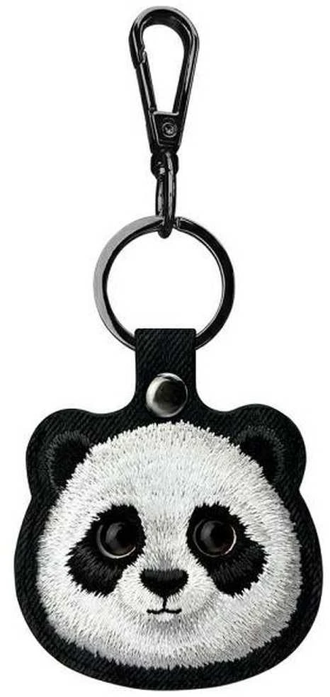 Nimmy 3in1 rinkinys telefono krepšys + piniginė + lokatorius juodos spalvos Big Eyed Pet 2.0 Panda