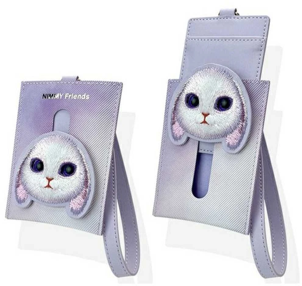 Nimmy 3in1 rinkinys telefono krepšys + piniginė + lokatorius violetinė Big Eyed Pet 2.0 Rabbit