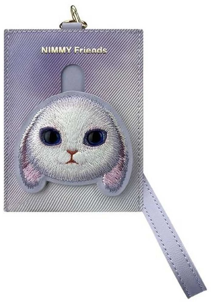 Nimmy 3in1 rinkinys telefono krepšys + piniginė + lokatorius violetinė Big Eyed Pet 2.0 Rabbit
