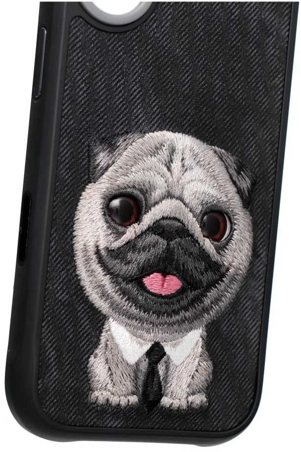 Dėklas NIMMY case BIG EYED PET 2.0 Dog for IPHONE 17 juodas