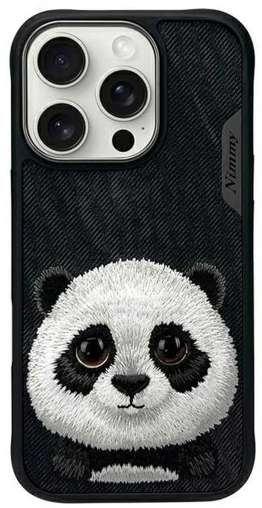 Nimmy Apple iPhone 16 Pro Max 6.9" dėklas telefonui juodos spalvos Big Eyed Pet 2.0 Panda