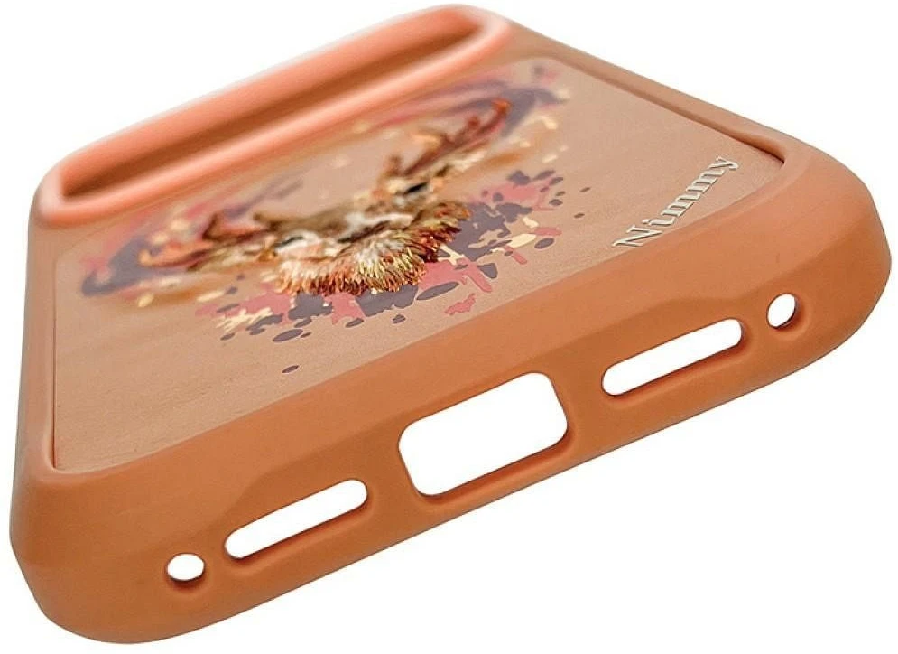NIMMY DEER dėklas, suderinamas su MagSafe, skirtas IPHONE 18 Pro/17 Pro, oranžinis
