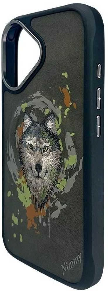 Nimmy Wolf MagSafe dėklas Apple iPhone 16 pilkos spalvos