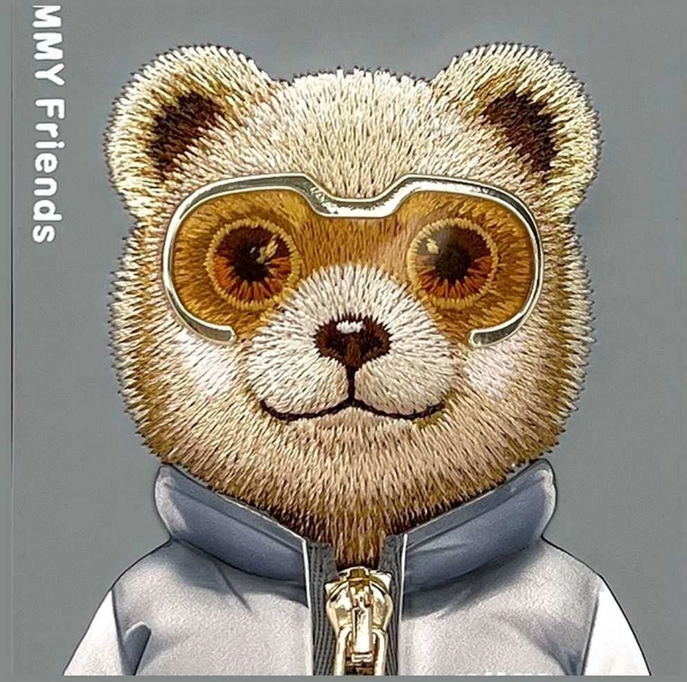 Nimmy Apple iPhone 16 Pro 6.3" dėklas telefonui pilkos spalvos Cool&Cute 2.0 Bear