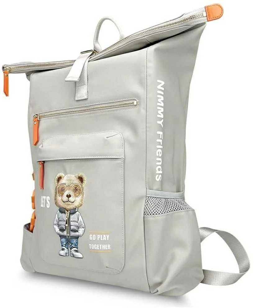 NIMMY laptop bag COOL&CUTE 2.0 Bear pilka