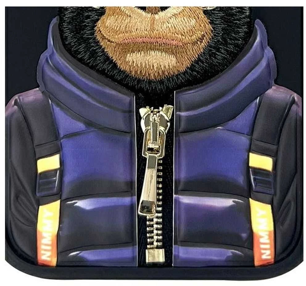 Nimmy dėklas Apple iPhone 16 6.1″ juodos spalvos Cool&Cute 2.0 Monkey