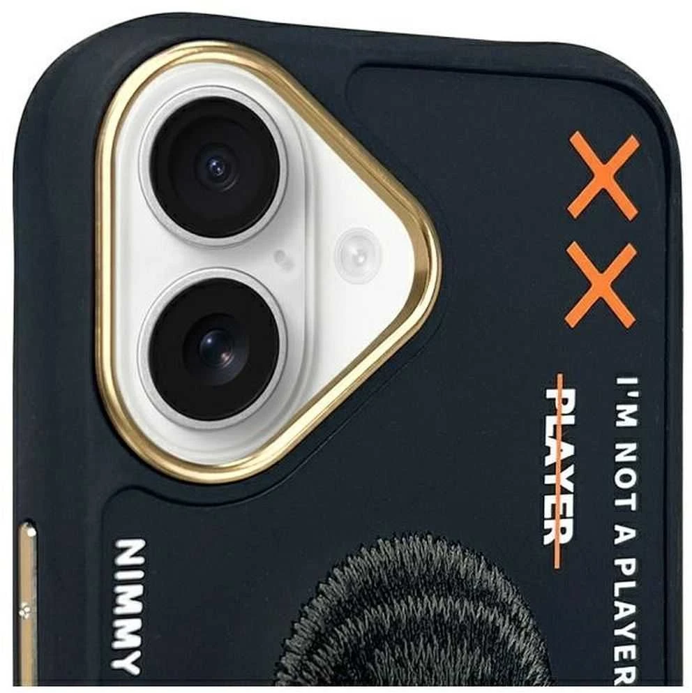 Nimmy dėklas Apple iPhone 16 6.1″ juodos spalvos Cool&Cute 2.0 Monkey