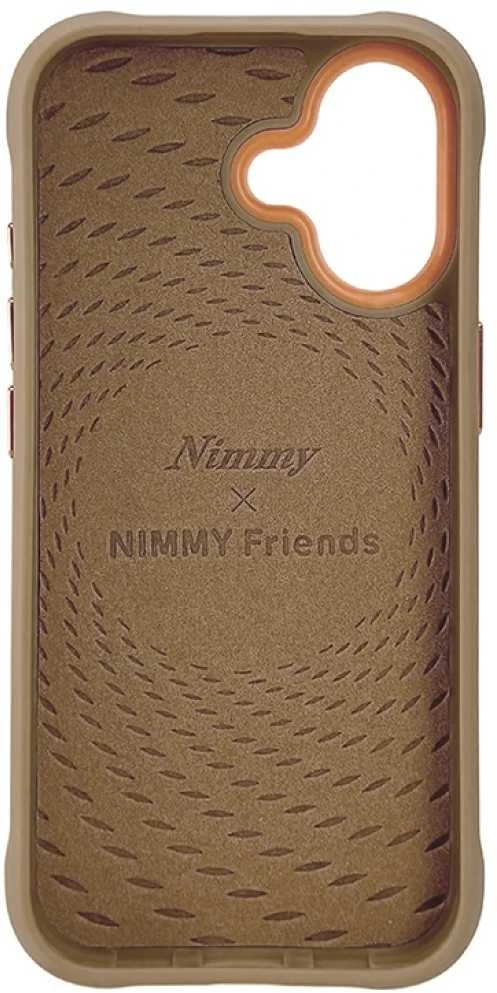 Dėklas Nimmy Cool&Cute 2.0 Bear Case for iPhone 17 - rusvai gelsvas