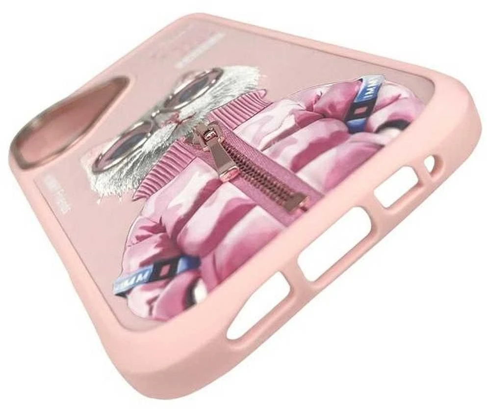Nimmy dėklas Apple iPhone 16 6.1″ rožinės spalvos Cool&Cute 2.0 Cat