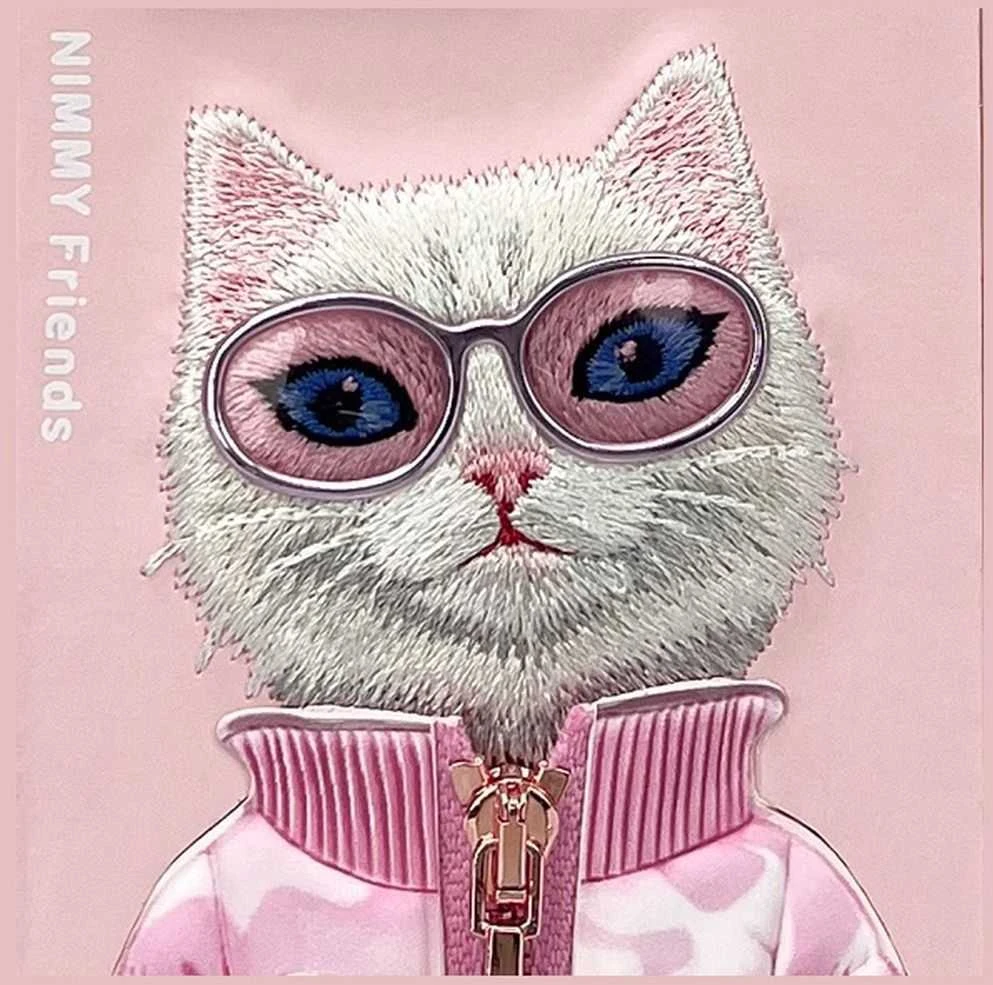 Nimmy Apple iPhone 16 Pro 6.3" dėklas telefonui rožinės spalvos Cool&Cute 2.0 Cat