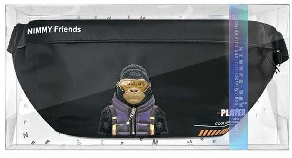 Nimmy krepšys ant rėmo juodos spalvos Crossbody Cool&Cute 2.0 Gorilla