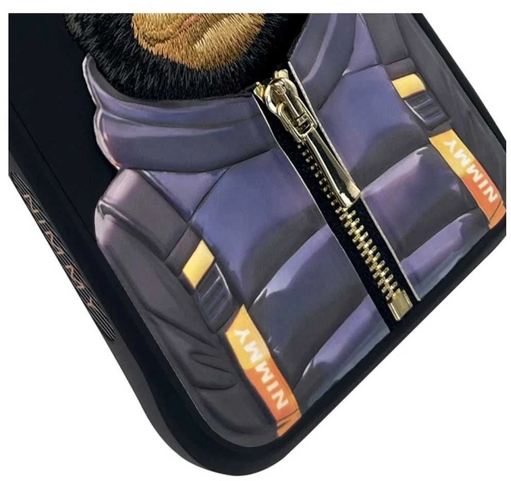 Nimmy dėklas Apple iPhone 15 Pro Max 6.7" juodos spalvos Cool&Cute 2.0 Monkey