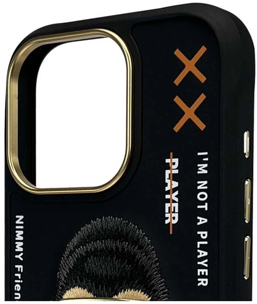 Nimmy Apple iPhone 16 Pro Max 6.9" dėklas telefonui juodos spalvos Cool&Cute 2.0 Monkey