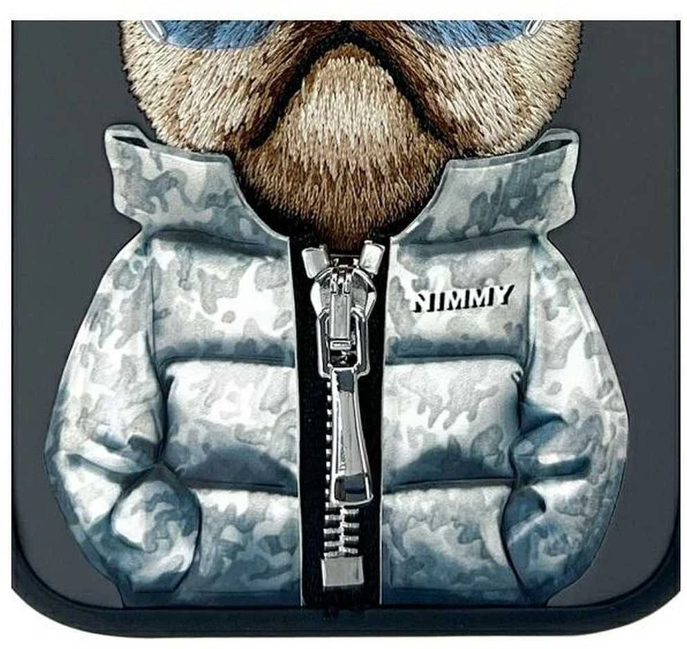 Nimmy dėklas Apple iPhone 16 6.1″ juodos spalvos Cool&Cute 2.0 Dog