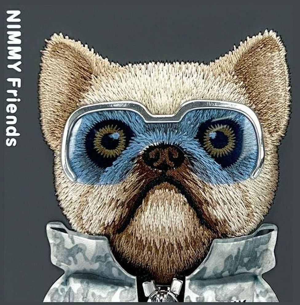 Nimmy dėklas Apple iPhone 16 6.1″ juodos spalvos Cool&Cute 2.0 Dog