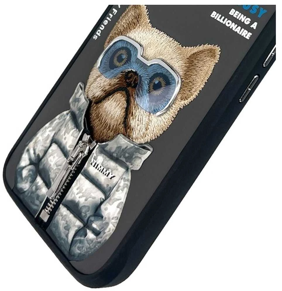 Nimmy dėklas Apple iPhone 16 6.1″ juodos spalvos Cool&Cute 2.0 Dog