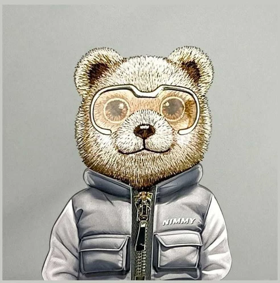 Nimmy krepšys ant rėmo pilkos spalvos Crossbody Cool&Cute 2.0 Bear