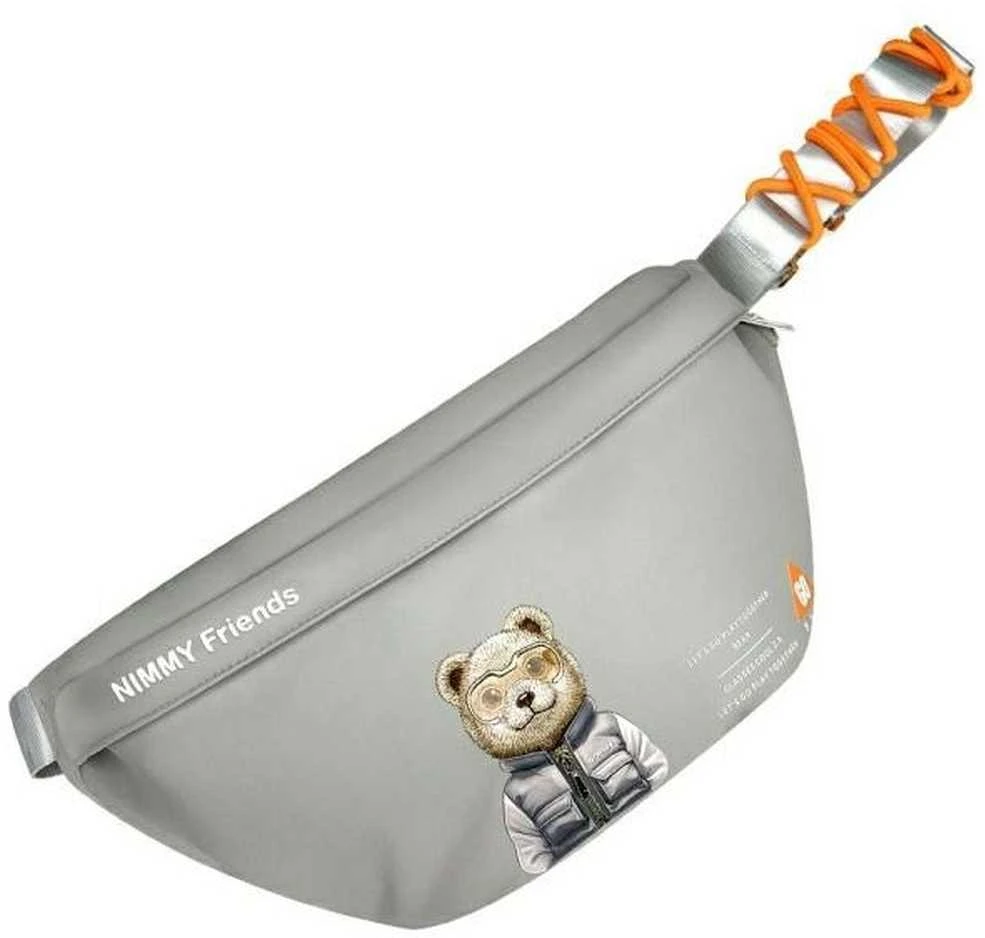 Nimmy krepšys ant rėmo pilkos spalvos Crossbody Cool&Cute 2.0 Bear