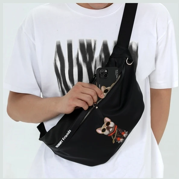 Nimmy Nerka na ramię rožinės spalvos Crossbody Glasses Cool Cat