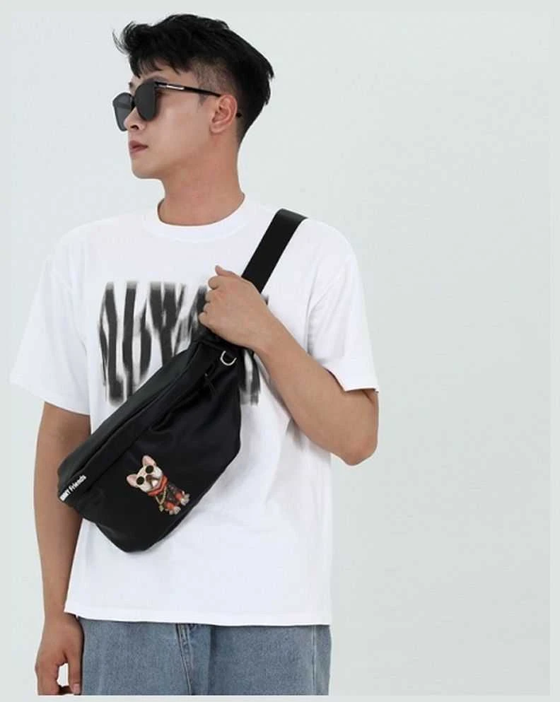 Nimmy krepšys ant rėmo pilkos spalvos Crossbody Glasses Cool Cat