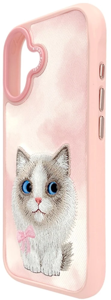 „Nimmy Big Eyed Pet 2.0“ katės dėklas, skirtas „iPhone 17“ – rožinis
