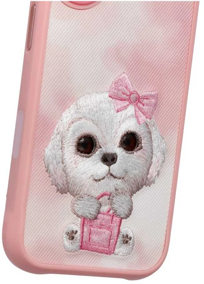 NIMMY dėklas BIG EYED PET 2.0 Dog, skirtas IPHONE 17, rožinis
