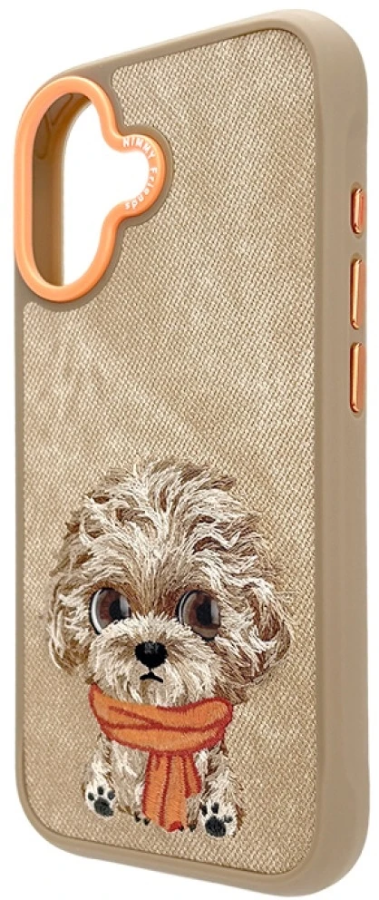 Dėklas Nimmy Big Eyed Pet 2.0 Dog case for iPhone 17 - beige